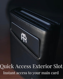 Leather Pop Up Wallet – Black