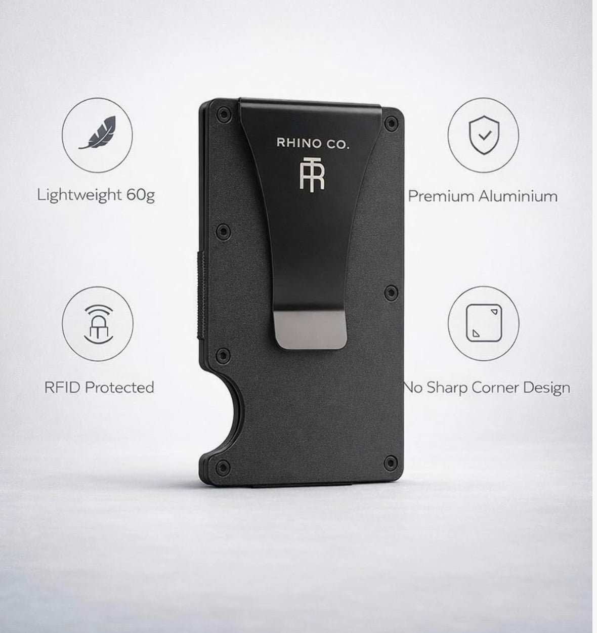 Clip Wallet – Black