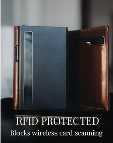 Leather Pop Up Wallet – Forge Brown