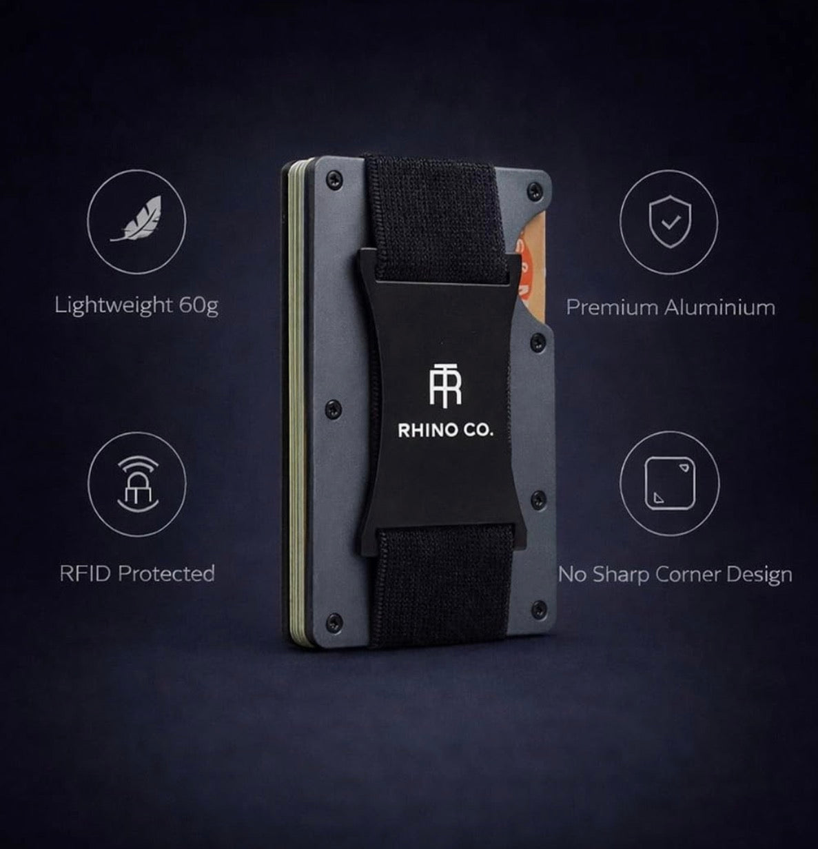 Strap Wallet – Gun Metal Grey