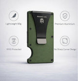 Clip Wallet – Olive Green