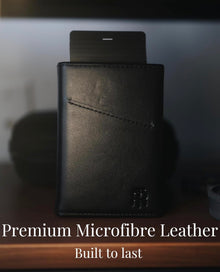 Leather Pop Up Wallet – Black