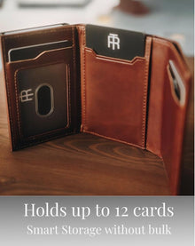Leather Pop Up Wallet – Forge Brown