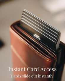 Leather Pop Up Wallet – Forge Brown