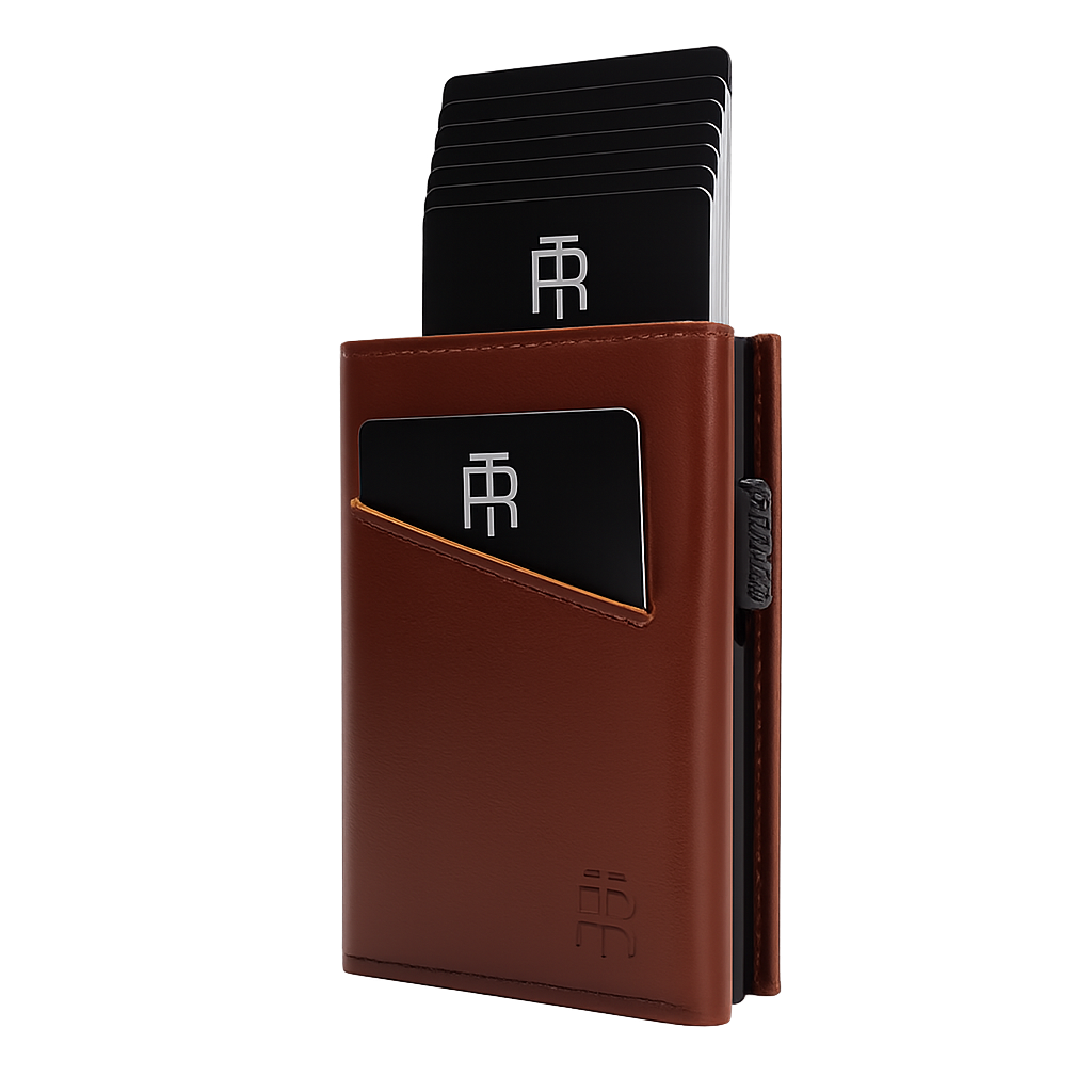 Leather Pop Up Wallet – Forge Brown