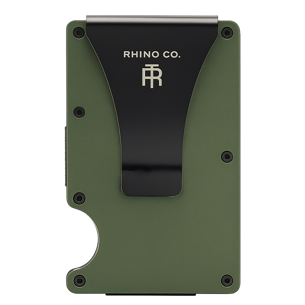 Olive Green Clip Wallet